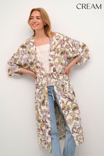 Cream Natural Cania 3/4 Sleeve Kimono (836241) | £80