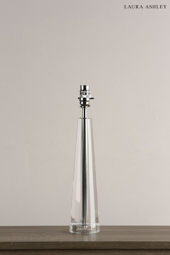 Laura Ashley Clear Blake Cut Glass Crystal Obeliskl Table Lamp Base (836295) | £120