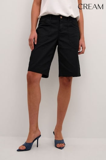 Cream Ann Slim Fit Black Shorts Shirt (836486) | £60