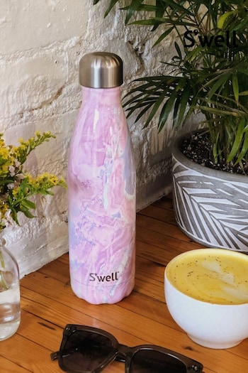 S’well Rose/White 500ml Stainless Steel Water Bottle (836658) | £30
