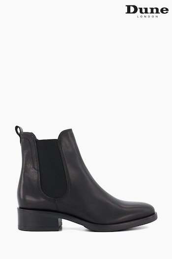 Dune London Panoramic Classic Chelsea Black Haves Boots (836662) | £140
