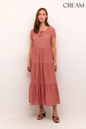 Cream Irina Brown Maxi Dress (836776) | £80