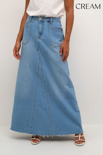 Classic Blue Marie Denim A-Line Maxi Skirt (836874) | £100