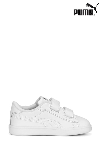 Puma trainers White Baby Smash 3.0 Leather V Trainers (836881) | £36