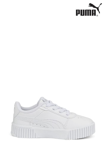 Puma good White Ivory Babies Carina 2.0 AC Trainers (836938) | £32