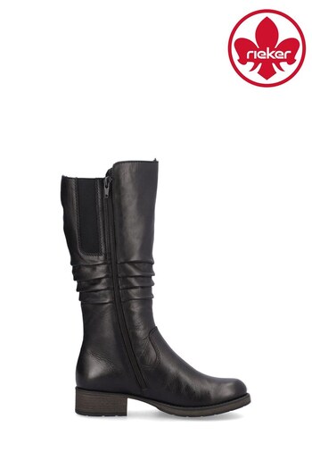 Rieker Womens Zipper Black Boots con (837672) | £107