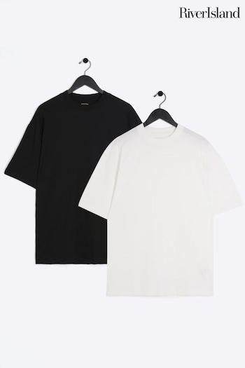 River Island Black Oversized T-Shirt (837801) | £20