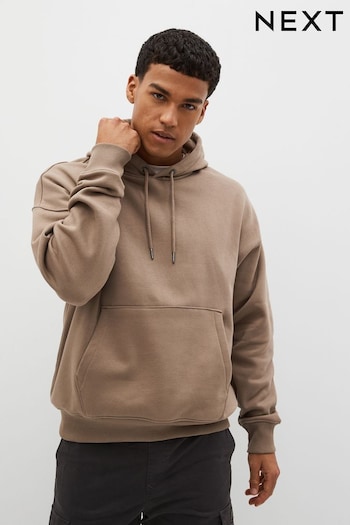 Stone Natural Oversized Jersey Hoodie (838002) | £29