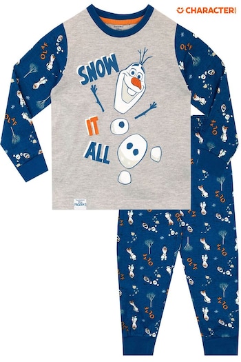 Character Blue Disney Frozen Olaf Long Sleeve Pyjamas (838089) | £19
