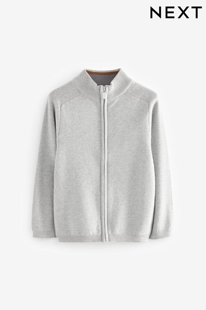 Boys discount zip cardigan
