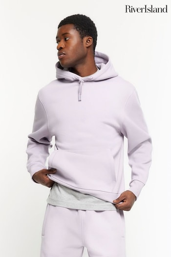 River Island Purple Regular Fit Long Sleeve Hoodie (838610) | £30