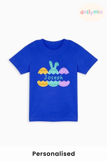 Personalised Baby/Toddler Cracked Easter Egg T-Shirts by Dollymix (838718) | £17