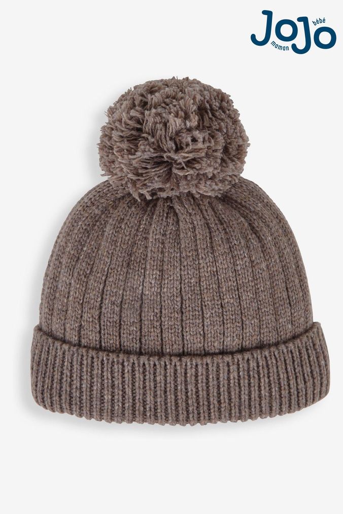 Girls grey bobble hat sale