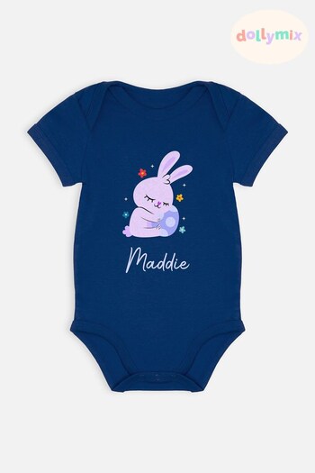 Personalised Bunny Baby Bodysuit by Dollymix (838850) | £14