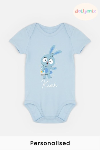 Personalised Bunny Baby Bodysuit by Dollymix (838851) | £14
