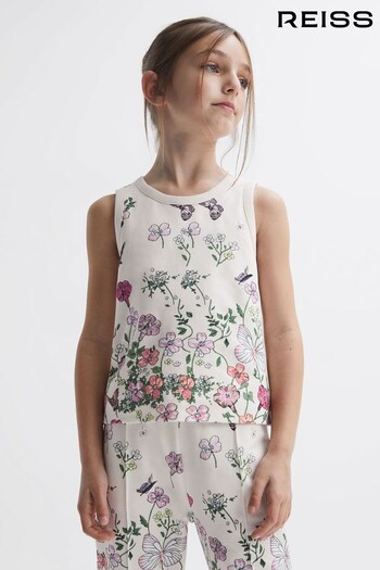 Reiss Pink Print Kemi Junior Floral Print Vest (839264) | £20
