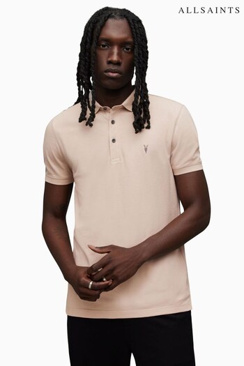 AllSaints Pink Reform Polo Shirt (839699) | £65