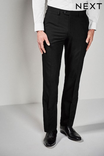 Black Regular Fit Suit Trousers straight-leg (839735) | £35