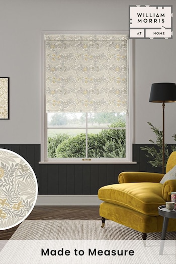 William Morris At Home Flint Grey Larkspur Made To Measure Roller Blind (839903) | £61