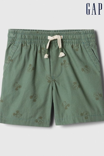 Gap Green Disney Mickey Cotton Easy Baby Pull On Short (Newborn-5yrs) (840135) | £18