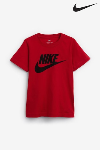 Nike Ember Red Futura Little Kids Logo T-Shirt (840276) | £14