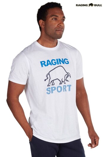 Raging Bull White Casual T-Shirt (840429) | £27
