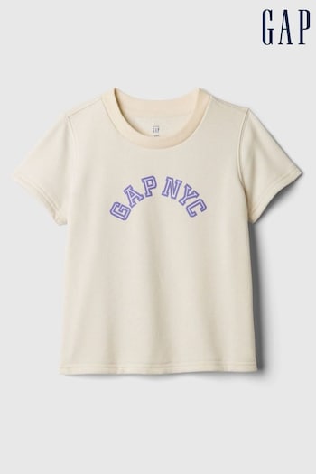 Gap Cream Graphic NYC Arch Logo Short Sleeve T-Shirt (Newborn-5yrs) (840588) | £15