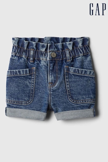 Gap Blue Ruffle Mom Shorts (840709) | £15