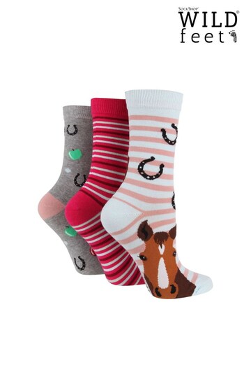 Wild Feet Black Horsing Around Socks (841166) | £14