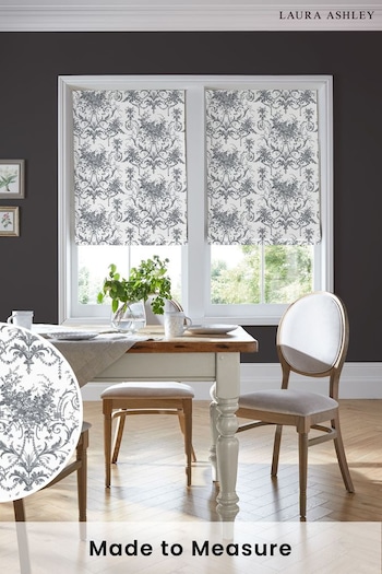 Laura Ashley Grey Tuileries Made to Measure Roman Blinds (842109) | £79