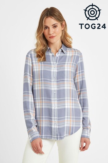 Tog 24 Womens Blue Raya Long Sleeve Check Shirt (842268) | £42