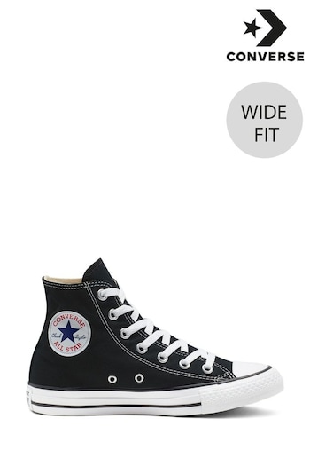 Converse Black/White Wide Fit Chuck Taylor All Star High Trainers (842388) | £60