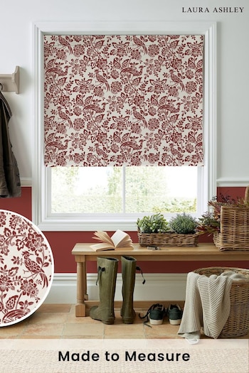 Laura Ashley Red Adain Palace Made to Measure Roman Blinds (842603) | £79