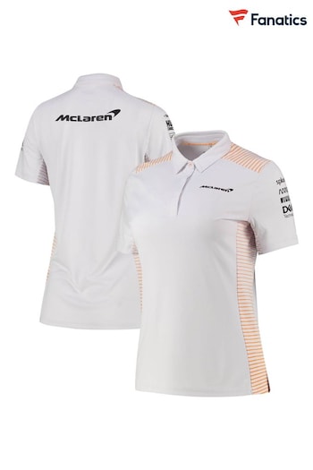 Fanatics McLaren 2021 Team White Polo Shirt (844374) | £65