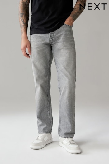 Grey Straight 100% Cotton Authentic Jeans (845331) | £20