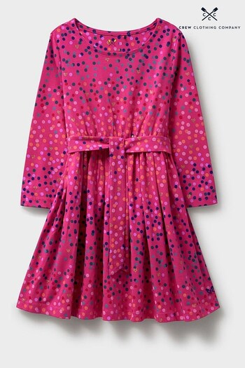 Crew Clothing taffeta Company Mid Pink Stripe Cotton Jersey Dress (845345) | £24 - £28