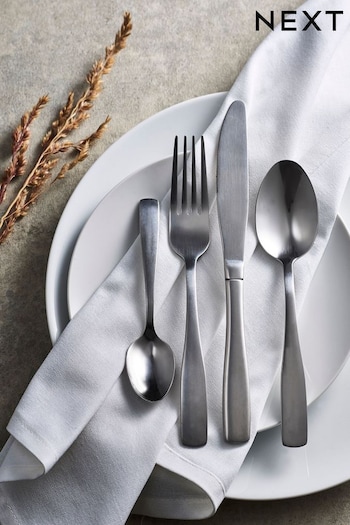 Silver Nova Studio Stainless Steel Cutlery 16pc Cutlery Set (845973) | £18