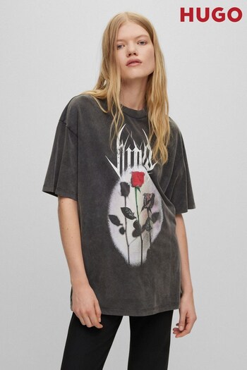 HUGO Drisela Black T-Shirt (846055) | £79
