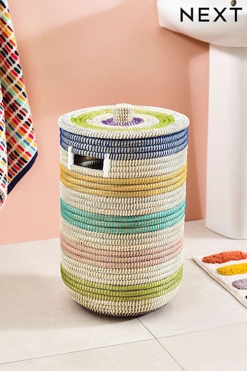 Multi Natural Seagrass Storage Laundry Hamper Basket (846339) | £55