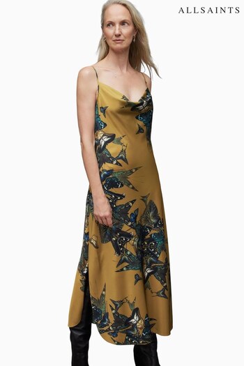 AllSaints Gold Hadley Diana Dress (846447) | £139