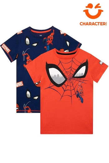 Character Red Red Spider-Man 2 Multipack Short Sleeve T-Shirt (846976) | £19