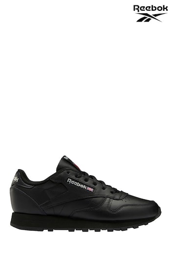 Reebok Black Classic Leather Trainers (847054) | £70