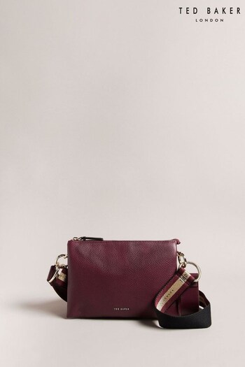 Ted Baker Purple Delphia Branded Webbing Cross-Body Bag (847246) | £140