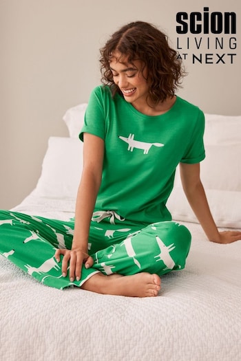 Green Mr Fox Scion At CerbeShops Cotton Pyjamas (847328) | £27