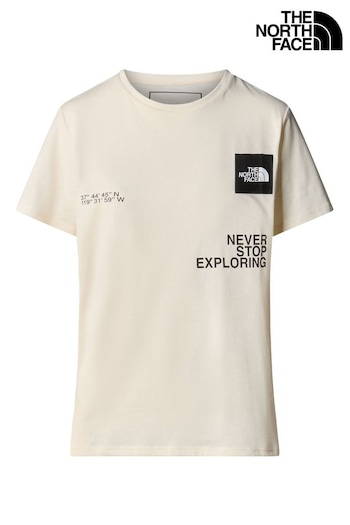 The North Face Foundation Coordinates Graphic Print White T-Shirt (848227) | £30