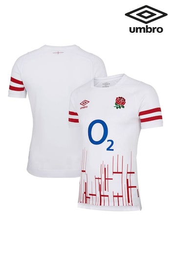 Umbro White England Rugby club Pro Jersey 2022/23 Shirts sweatshirt (848498) | £105