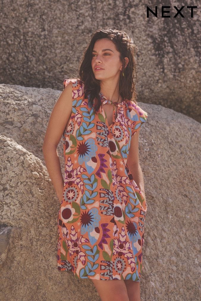 Next sale new arrivals linen dresses
