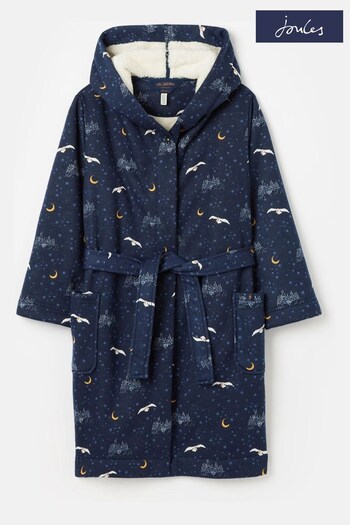 Joules Hedwig™ At Night Navy Harry Potter™ Fleece Dressing Gown (849203) | £37.95 - £40.95