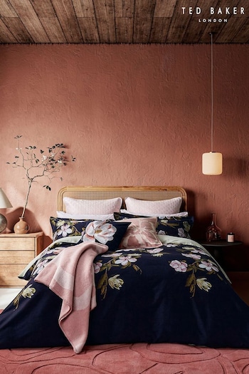 Ted Baker Blue Opal Floral Duvet Cover and Pillowcase Set (849821) | £135 - £165