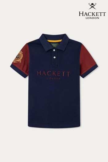Hackett Kids Blue Polo Shirts (849876) | £35